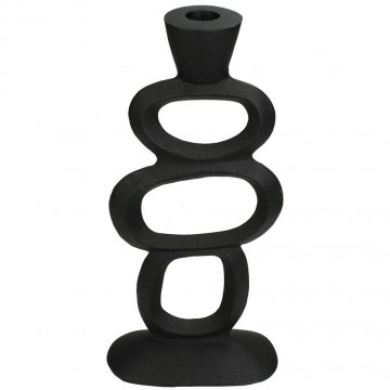 Kandelaar organic zwart medium 3