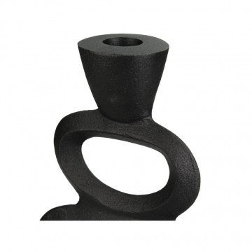 Kandelaar organic zwart medium