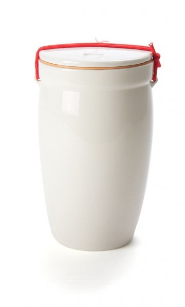 Voorraadpotcha creme keram h185cm